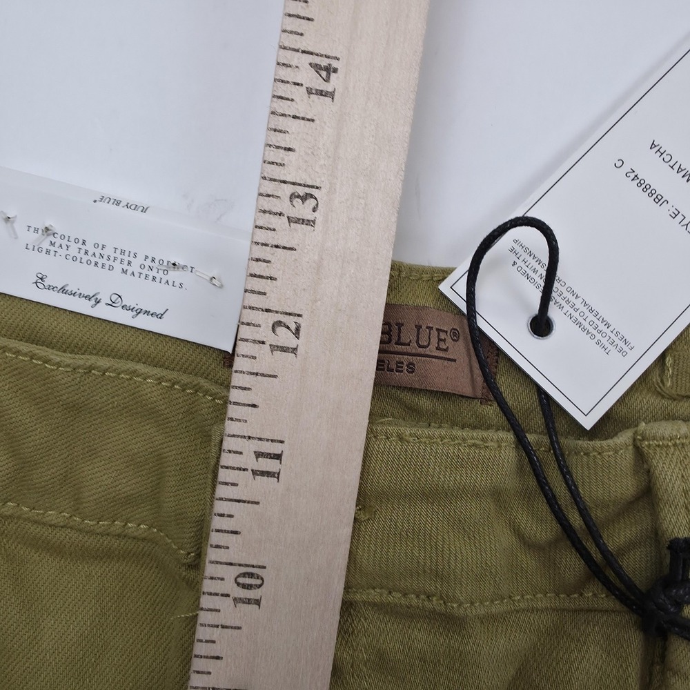 Judy Blue Pants Womens 13/31 Matcha Green High Waist Cargo‎ Straight Leg Stretch - Picture 12 of 13